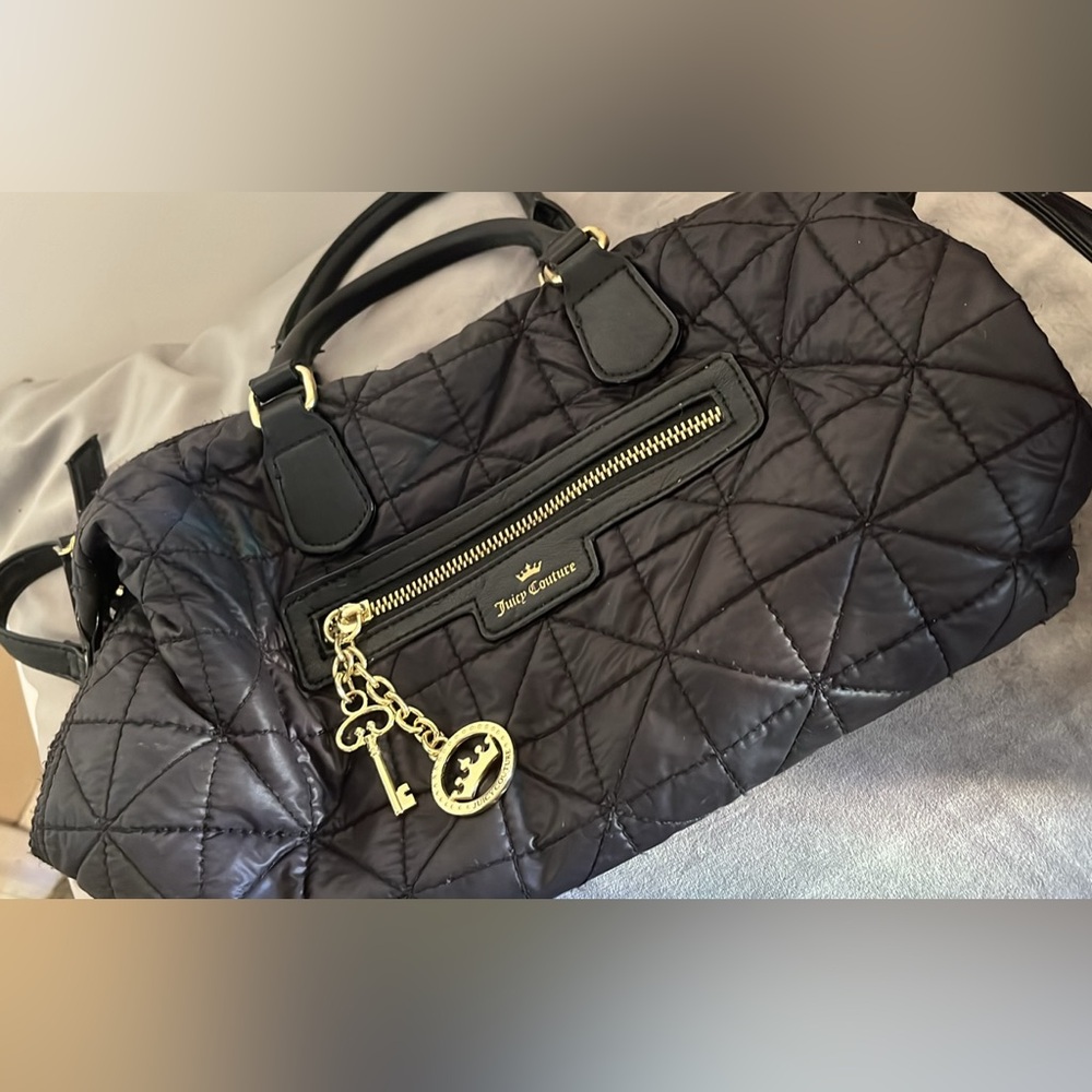 Black juicy couture nylon handbag